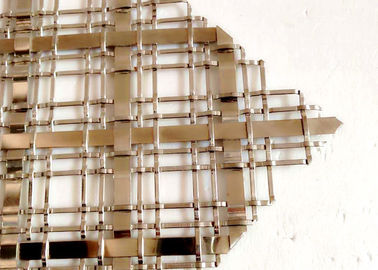 Malla de alambre decorativa de los gabinetes populares hecha en alambre plano de acero inoxidable