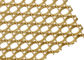 Malla tejida arquitectónica decorativa del color de cobre amarillo ligero para la pantalla Parition de Pasillo