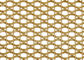 Malla tejida arquitectónica decorativa del color de cobre amarillo ligero para la pantalla Parition de Pasillo